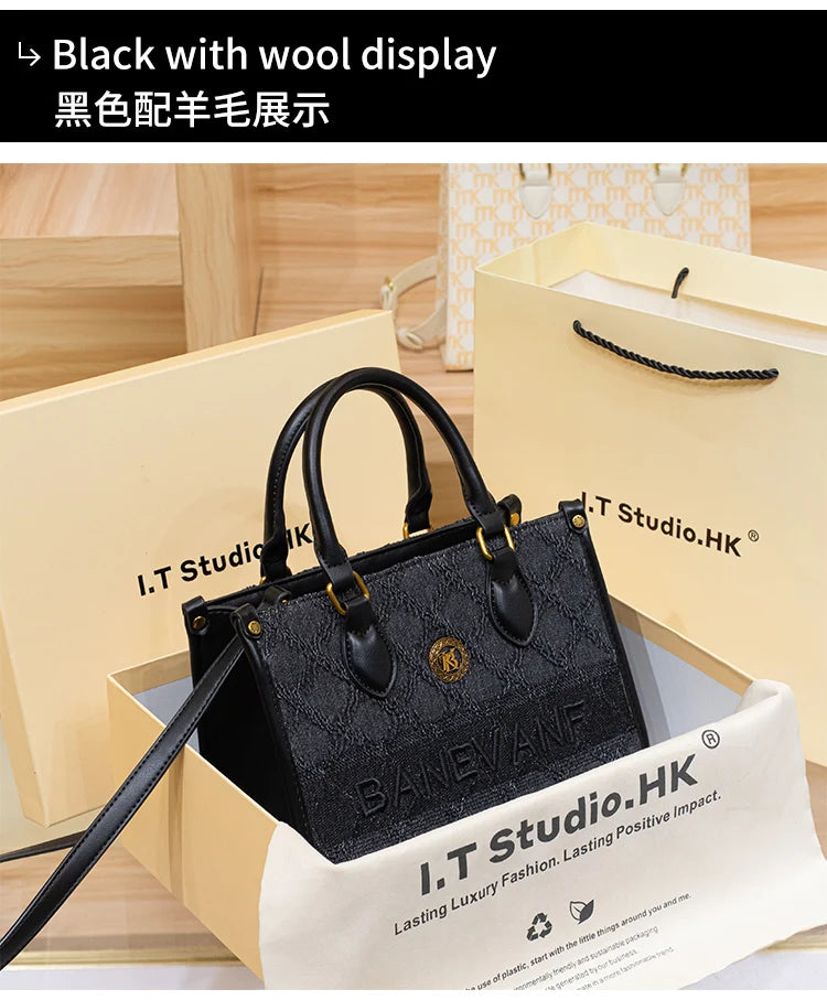 Women's handbag, genuine leather handbag, women's 2024 new summer high-end high-capacity designer crossbody bag