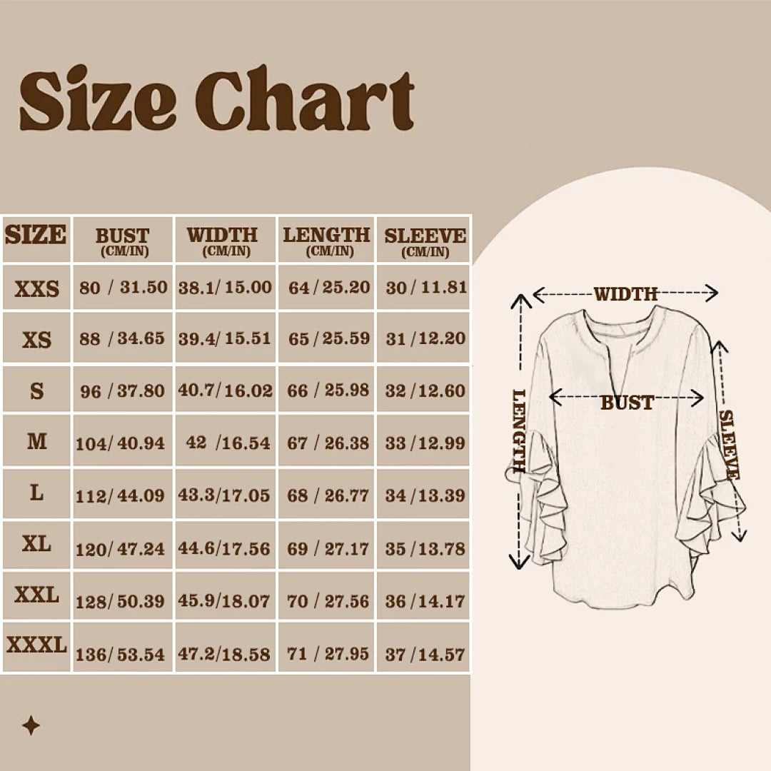 Women's Boho Floral Blouse Ruffle Sleeve Casual Loose Fit Soft Fabric Elegant Shirt for Vacation