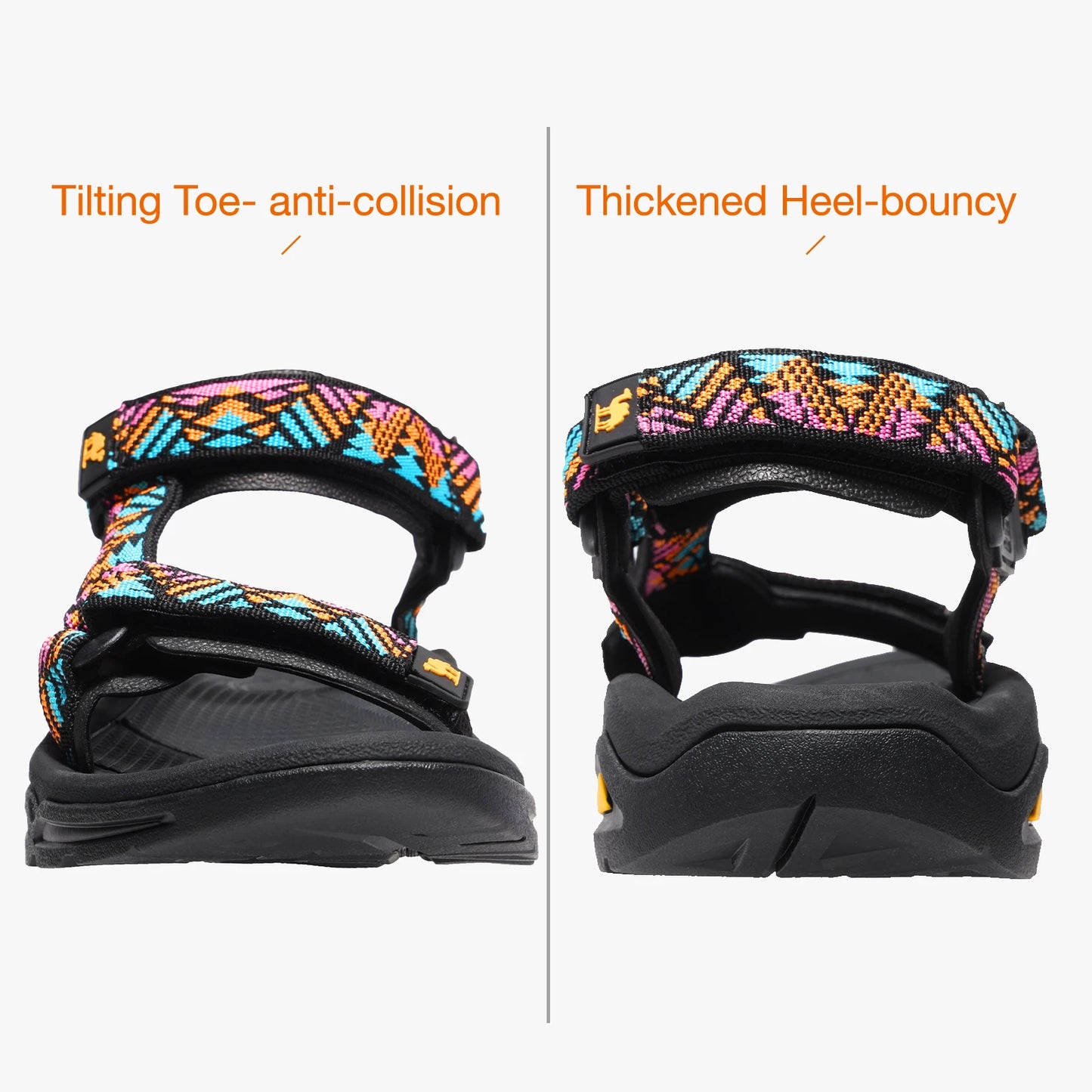 GOLDEN CAMEL Ladies Sandals Comfortable Hiking Sandals Women Adjustable Straps Beach Shoes for Outdoor Sports Walking Travelling