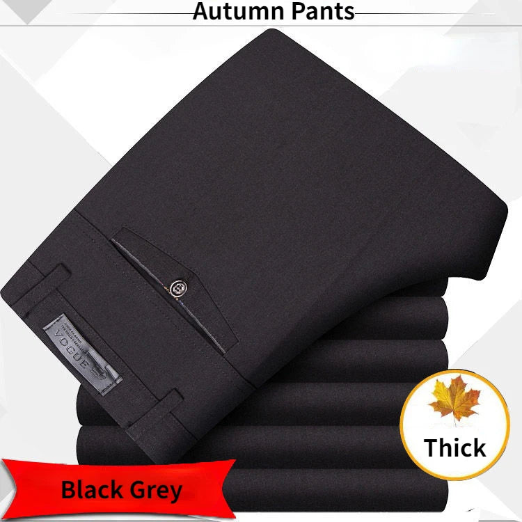 High Quality Men's Suit Pants Classic Summer Spring Pants High Waist Autumn Trousers Business Casual Pant Dropshipping Gozbkf