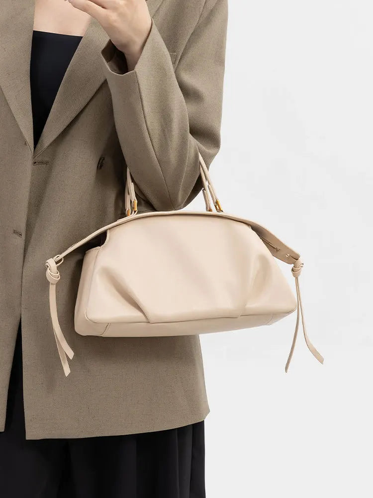 New Women's Bags, Fashionable and Simple Handbags, Niche High-End Shoulder Bags, Versatile Casual Bags for Commuting, Large-Capacity Tote Bags, Soft Leather Crossbody Bags
