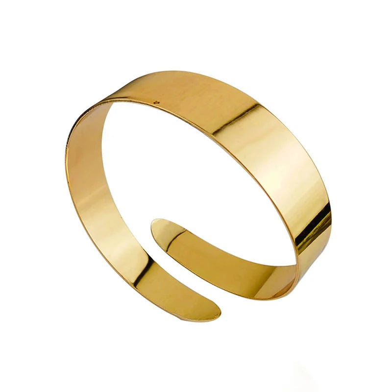 Fashion Arm Bracelet for Women Girls Mental Open Upper Arm Bangle Bracelet Simple Adjustable Armlet Armband