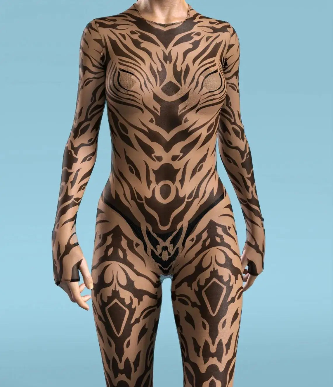 UR1 Women Jumpsuit Dense Color Dots 3D Pattern Adults Halloween Cosplay Costume Party Jumpsuits Carnival Bodysuit Monos Mujer