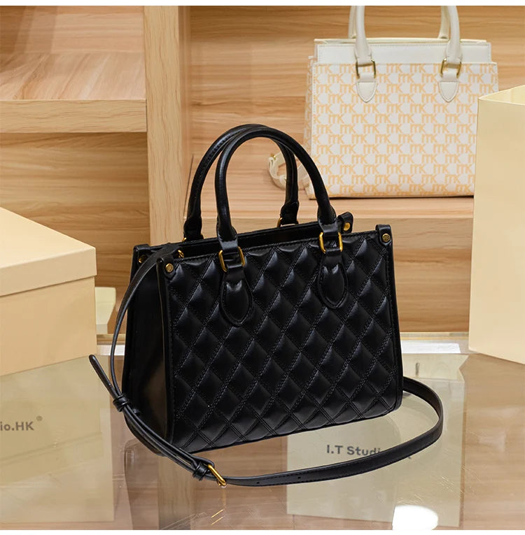 Women's handbag, genuine leather handbag, women's 2024 new summer high-end high-capacity designer crossbody bag