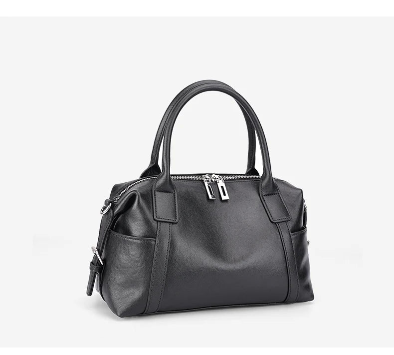 2026 New Women's Fashion Genuine Leather Handbag Female Large Capaci Luxury Designer Boston Totes Bag Shoulder Crossbody Bag