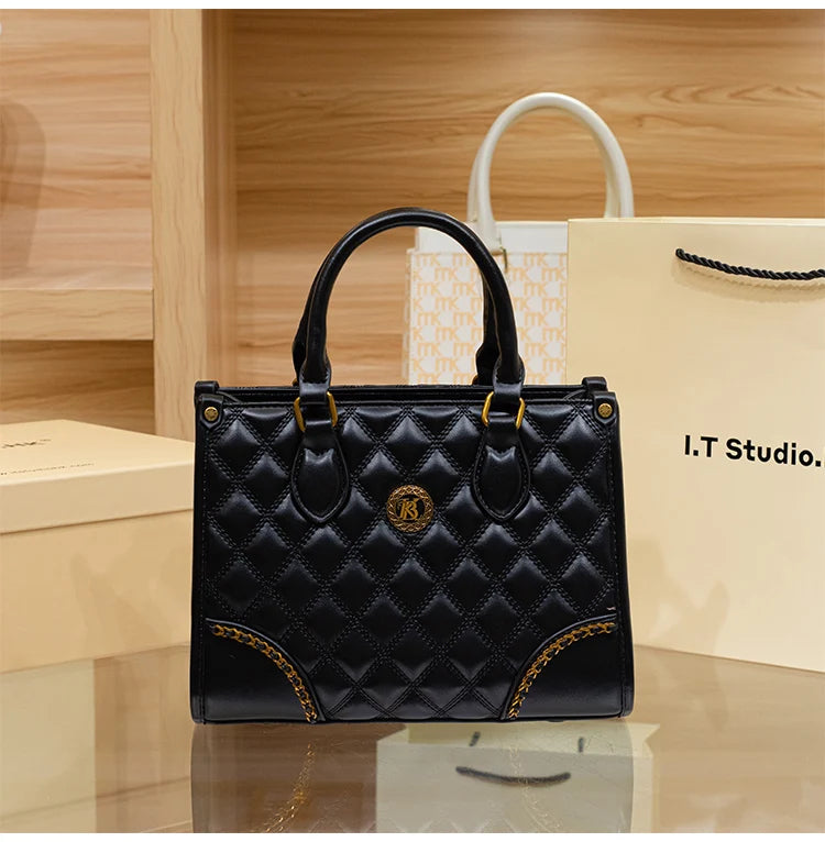 Women's handbag, genuine leather handbag, women's 2024 new summer high-end high-capacity designer crossbody bag