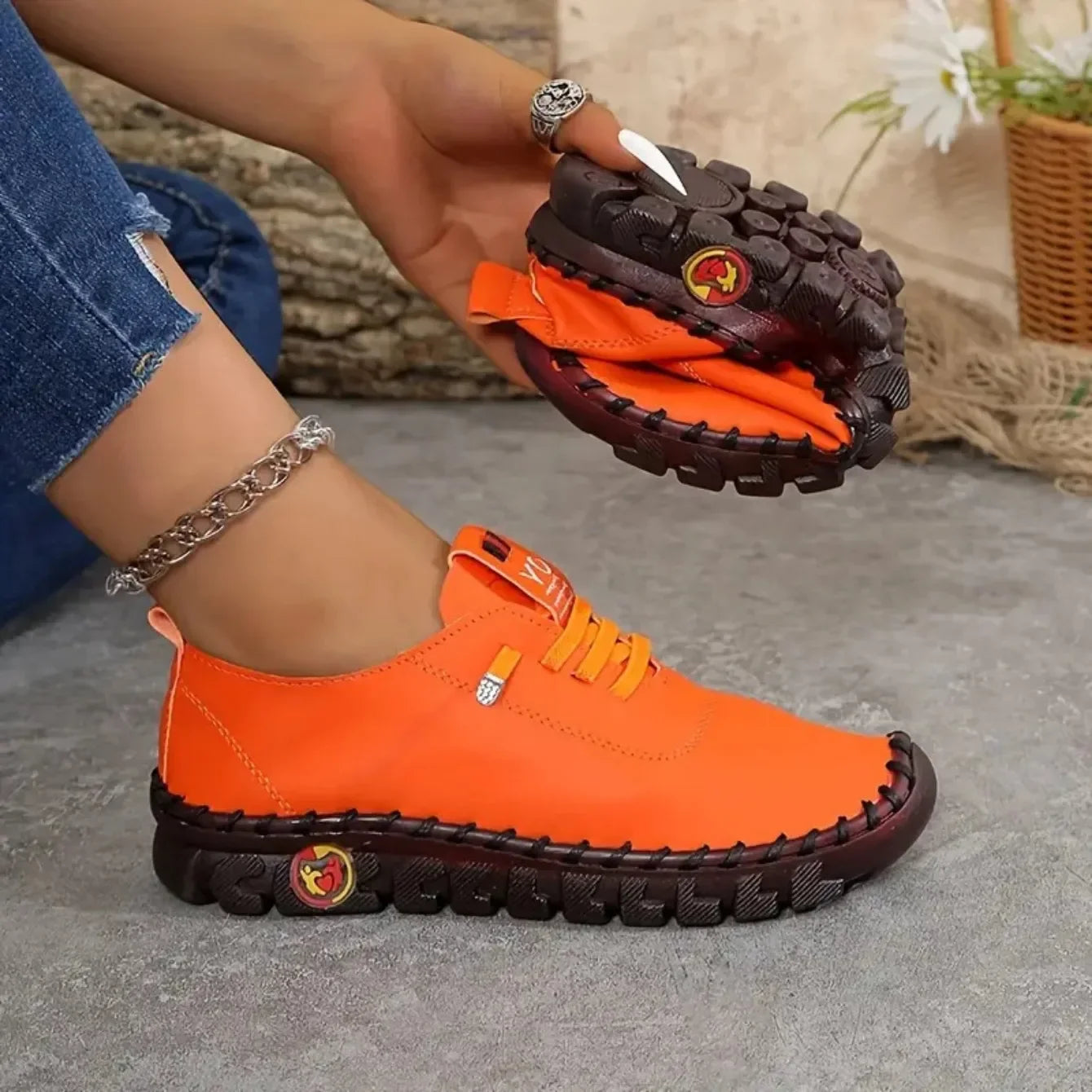 Women Sneakers Tide Designer Mom Shoes for Women New Thick Bottom Fashion Sneakers Women Comfortable Outdoor Loafers