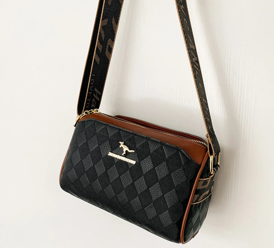 Luxury High Quality Women Messenger Bag Famous Designer Lady Shoulder Bags Fashionable Checkered Trendy Crossbody Bolsas Sac A