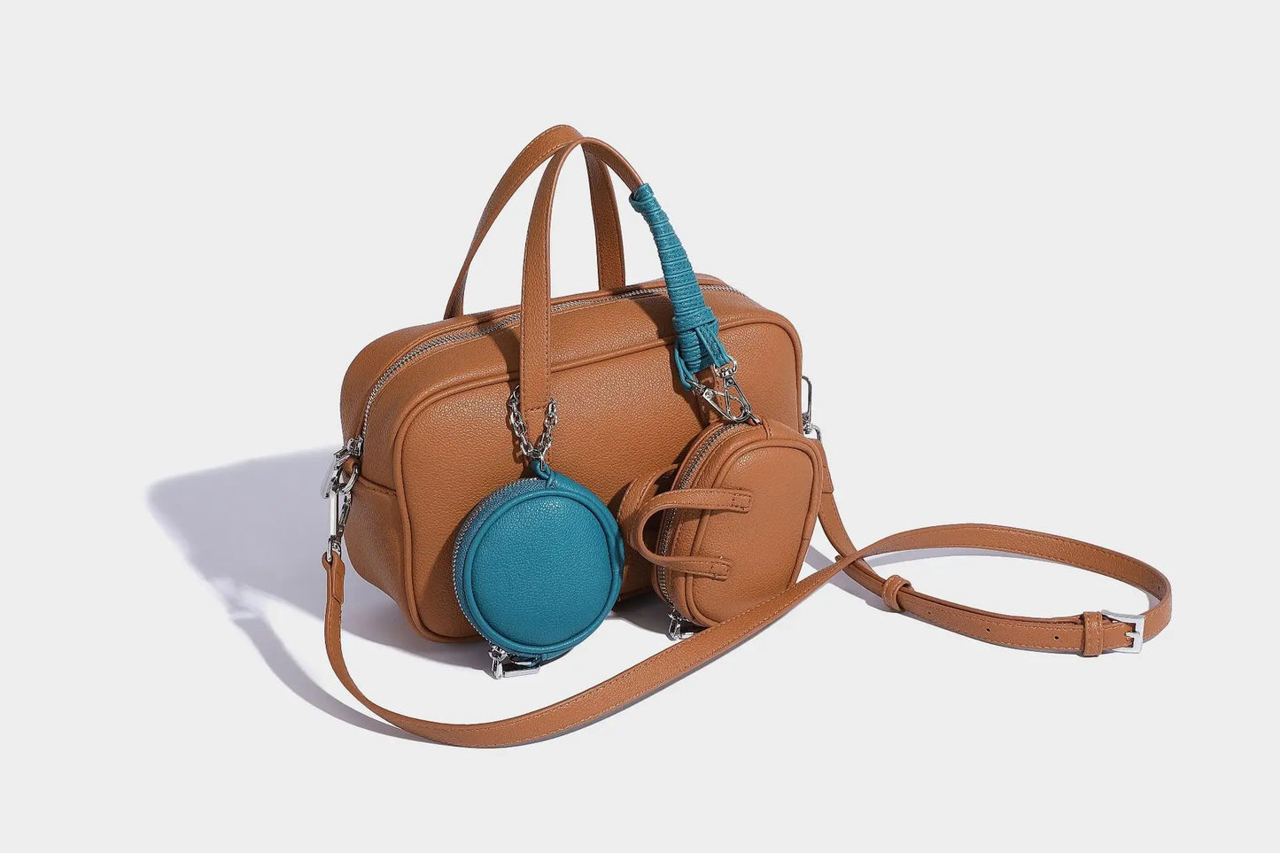 Boston Bag Women Fashion 2025 Euro-America Style Simple Shoulder Bag Handbags Composite Bag