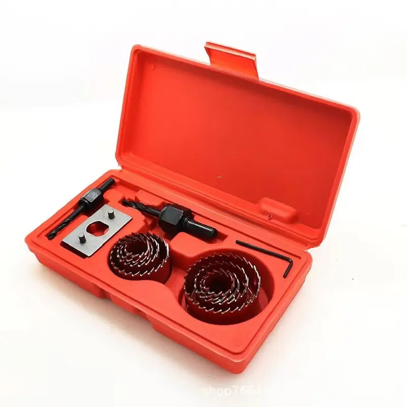 8PCS Hole Saw Kit 19-64mm, Bi-Metal Woodworking Hole Cutter for Drill - Drywall, Recessed Lights, Wood & Plastic Cutting