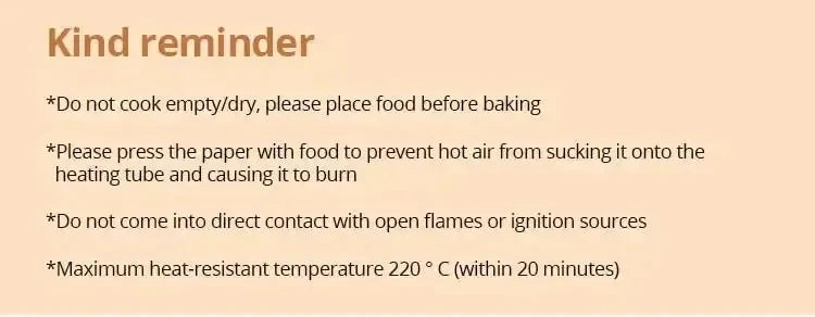 50pcs/set Air Fryer Papers Disposable Oil-proof Water-proof Liners Non-Stick Mats Baking Paper Trays Kitchen Cooking Accessories