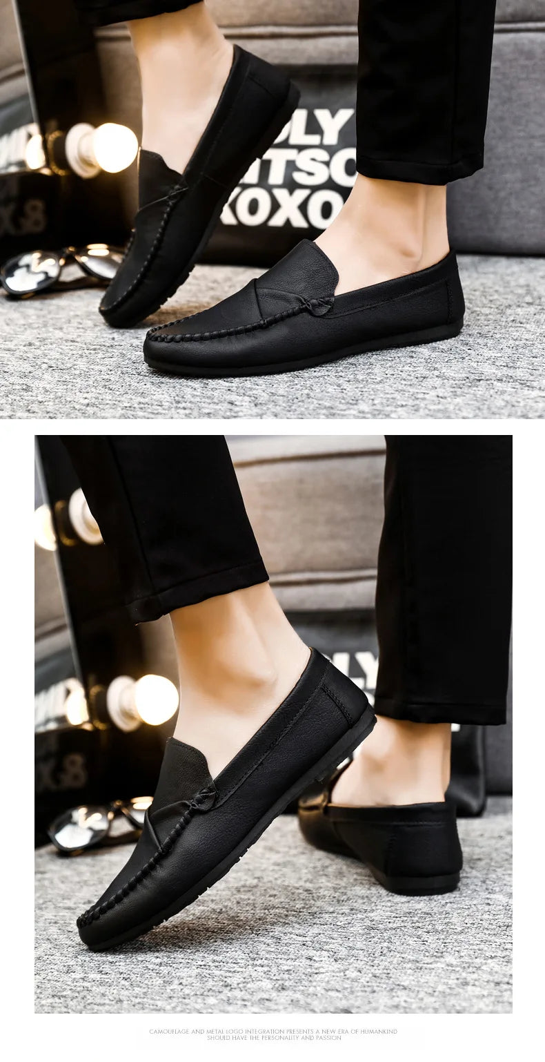 2025 Luxury Trendy Dress Shoes Men Loafers Split Leather Moccasins Shoes for Men Formal Mariage Wedding Shoe Botas Para Hombre