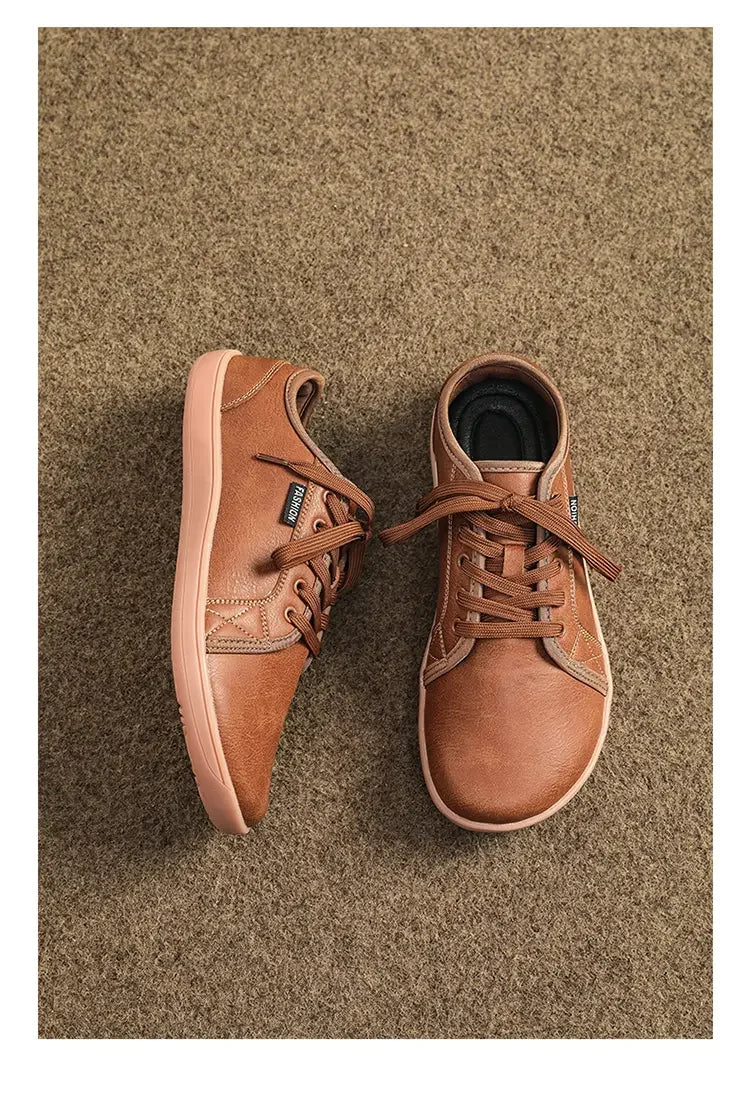 Minimalist Shoe Size 37-48 Men's and Women's Wide Toe Barefoot Casual Artificial Leather Lightweight Walking Sports Shoes