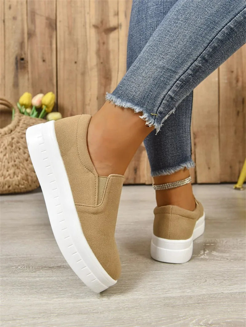 Shoes for Women Spring Leisure Sneakers New Womens Lazy Footwear Lightweight Thick Sole Platform Women Shoes Size 36-43