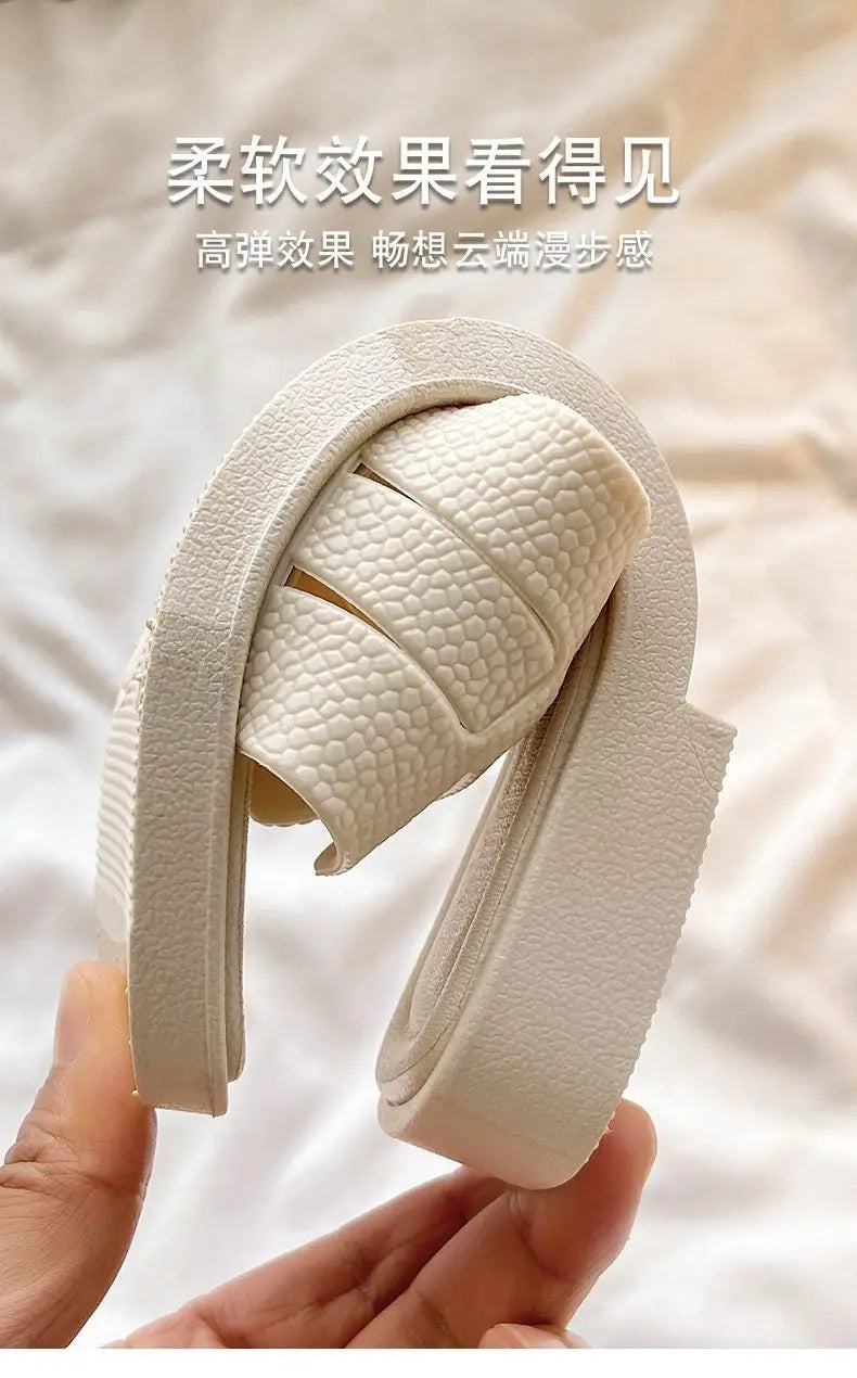 2026 New Home Women Sandals Lightweight Super Soft And Comfortable Thick-Soled Travel Slippers For Casual Versatile Outside