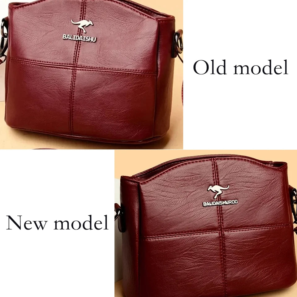 Women Embroidery Tote Bag High Quality Leather Ladies Handbags 2024 Women Shoulder Bag Small Crossbody Bags For Women Sac a Main