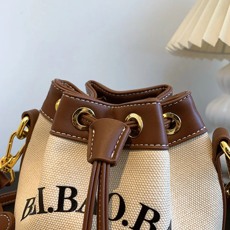 Drawstring Bucket Bag Large Capacity Women's Handheld Crossbody Messenger Bag Large Capacity Handheld Shoulder Armpit Bag
