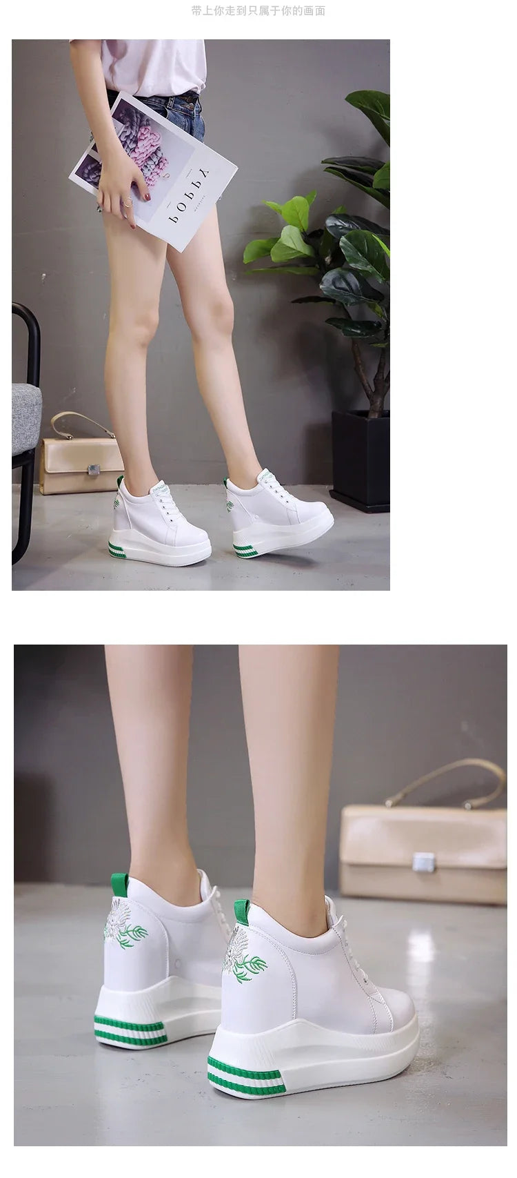 Women's Wedge Sneakers Summer Fashion Breathable High Heels Ladies Casual Shoes Vulcanize Women Platform Shoe Female Spring 2022