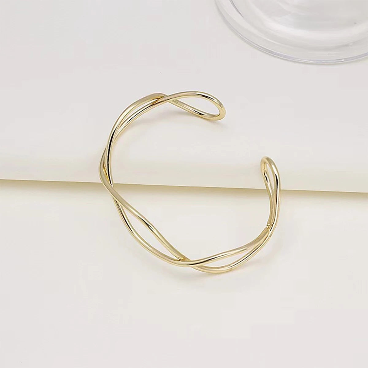 New Fashion Geometric Retro Metal Line Hollow Open Bracelet