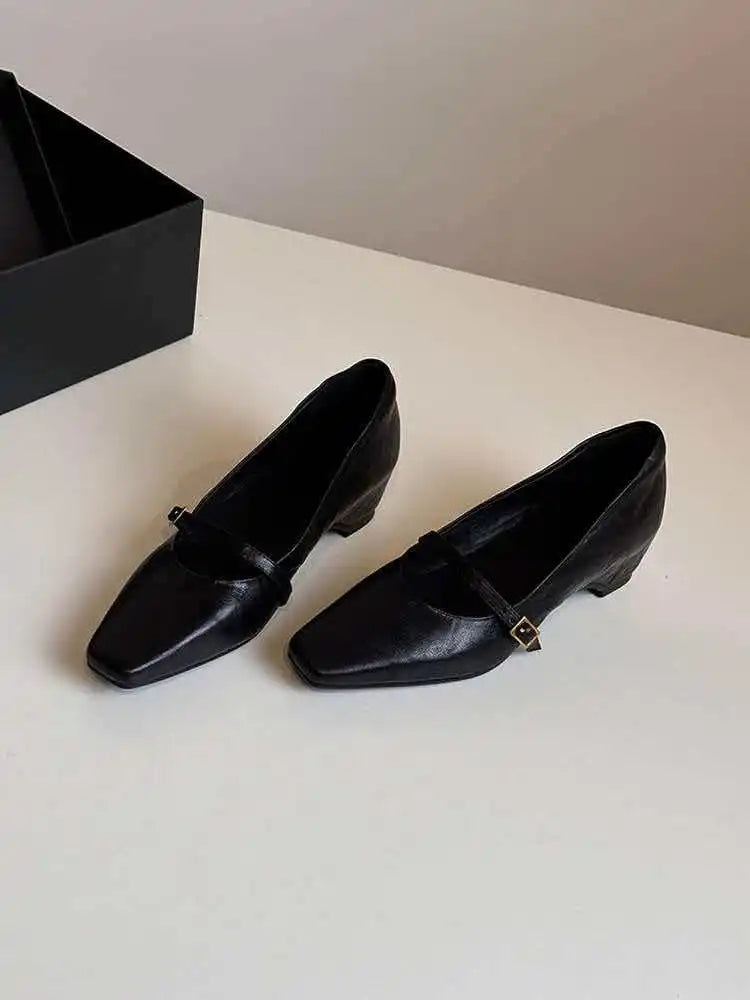 2026 Spring New Arrival Sweet Elegant Shoes Women Wedge Heel Pointed Toe Women's Shoes Sandals Metal Buckle Trim Sandals 4155