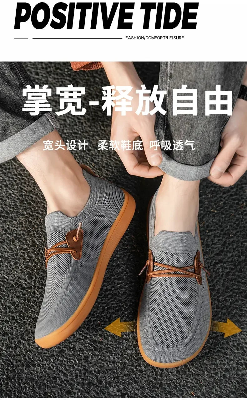 Men's and Women's Wide Version Barefoot Shoes Minimalist and Casual Shoes Sports Shoe Breathable and Comfortable Tennis Shoes