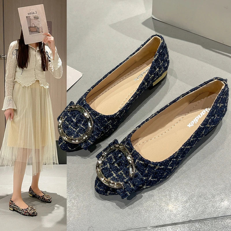 New Women's Shoes Pumps Spring Autumn Casual Women's Fashion Comfortable Pointed Shoes Women's Zapatillas Mujer