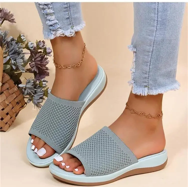 Woman Sandals Shoes Summer Party Women's Sandals Outdoor Women's Shoes Soft Sandals Ladies Slip On Slipper Female Footwear
