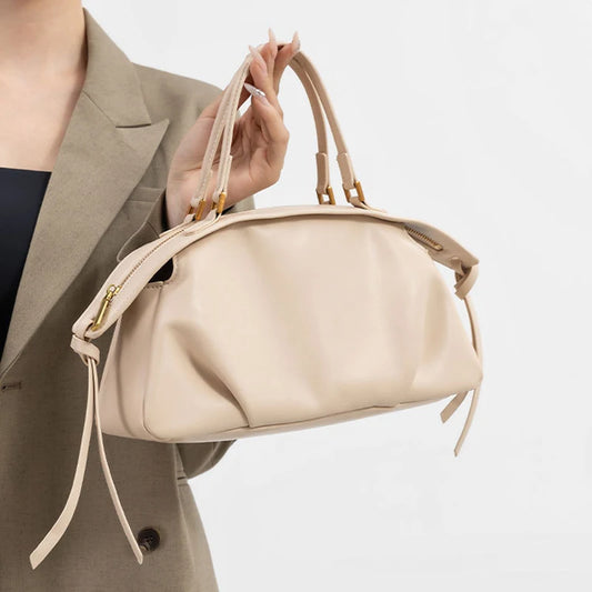 New Women's Bags, Fashionable and Simple Handbags, Niche High-End Shoulder Bags, Versatile Casual Bags for Commuting, Large-Capacity Tote Bags, Soft Leather Crossbody Bags