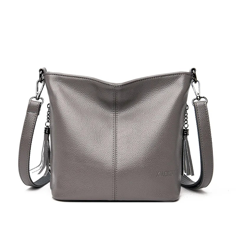 Tassels Women Hand Crossbody Bags for Female Leather Crossbody Luxury Purses and Handbags Women Shoulder Bag Designer Bucket Sac