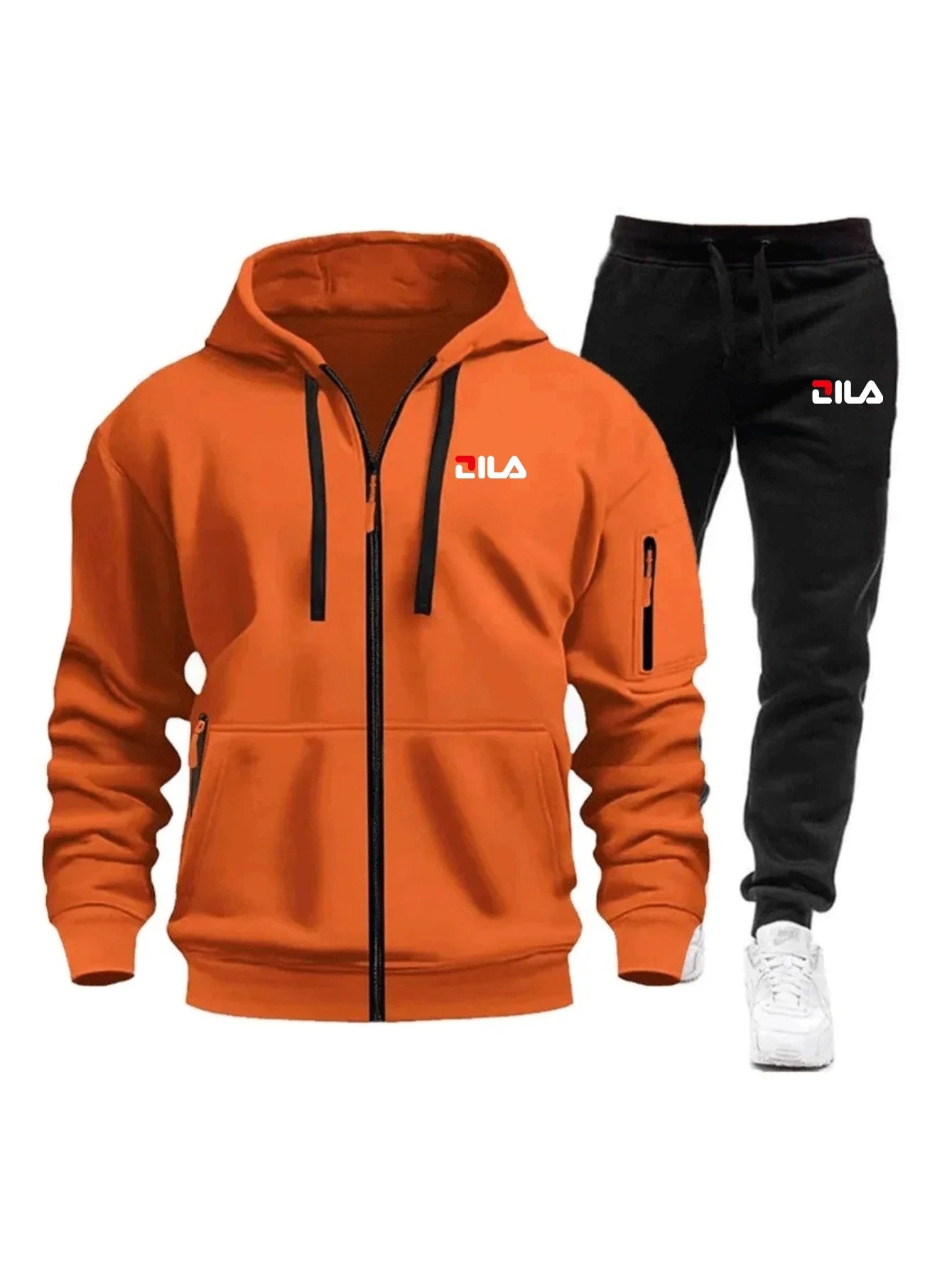 Men's Tracksuit Hoodies Pants Plus Size Autumn Winter Daily Casual Sporty Jogging Suit Fashion Sweatshirt Outfit Male Sports Set