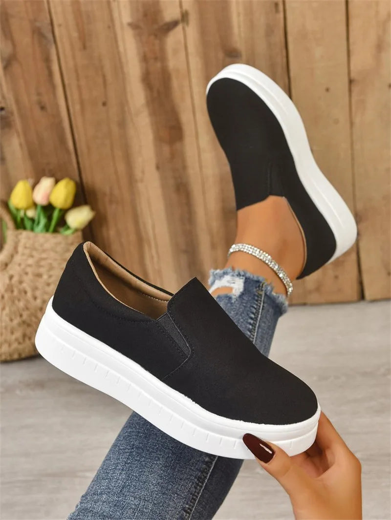 Shoes for Women Spring Leisure Sneakers New Womens Lazy Footwear Lightweight Thick Sole Platform Women Shoes Size 36-43