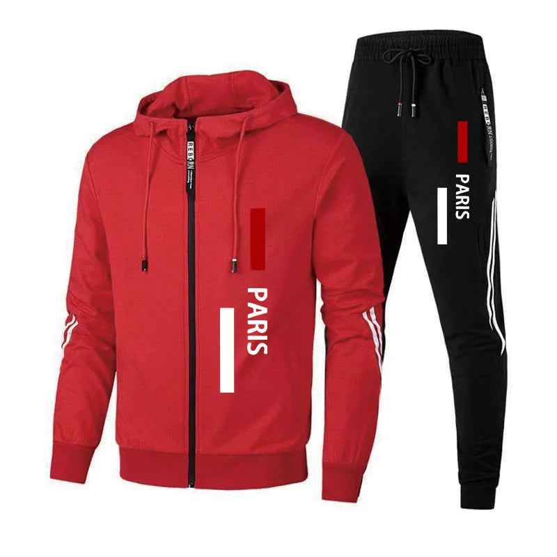 Men's fashion sportswear printed jacket zipper casual coat winter sportswear running men's clothing autumn winter ed sweatshirt.