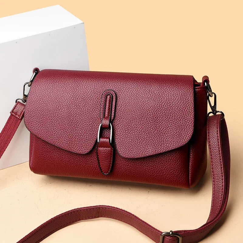 New Soft Leather Crossbody Bags for Women Luxury Handbags Women Bags Designer Female Casual Hand Shoulder Bag bolsos de mujer