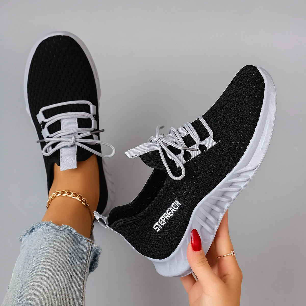 Women's Summer Breathable Mesh Flat Shoes, Women's Shoes, Casual Sneakers Shoes, Clearance Free Shipping