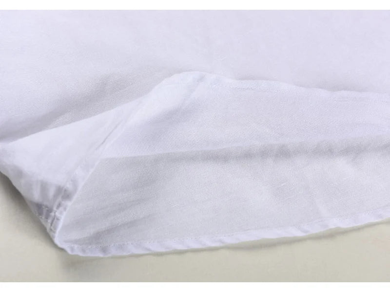 Streetwear Summer Fashion Shirt Men Short Sleeve Casual Cotton Linen Shirt Hombre Round Collar Designer Leisure T-shirt Men