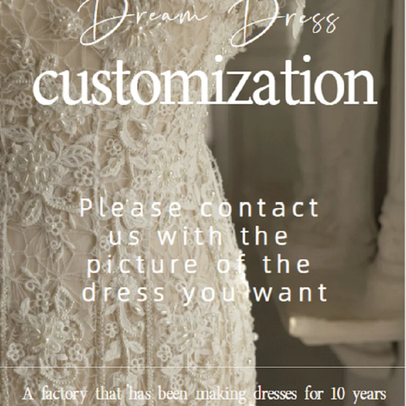 DREAM Customized Satin Bohemian Wedding Dress For Brides 2025 Off The Shoulder Lace Halter Bridal Gown With Detachable Sleeves
