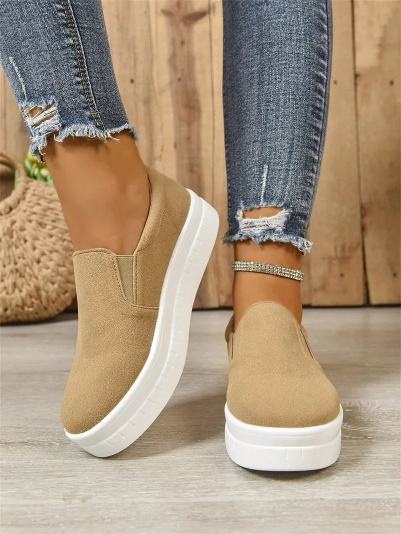 Shoes for Women Spring Leisure Sneakers New Womens Lazy Footwear Lightweight Thick Sole Platform Women Shoes Size 36-43