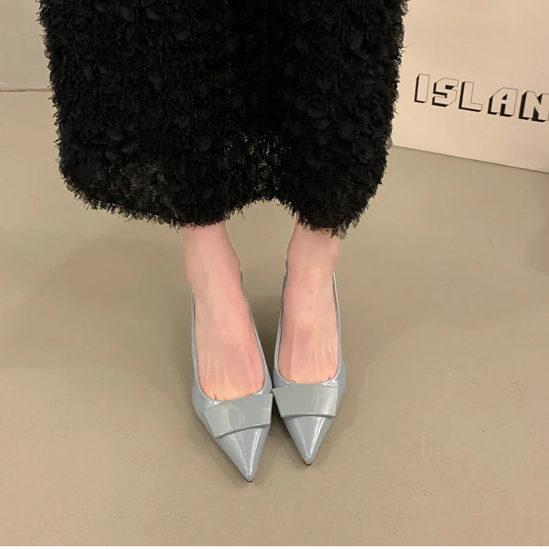 2026 Summer High Heel Women Sandals Fashion Pointed Toe Singbacks Shoes Design Style Banquet Party Sandalias Shoes