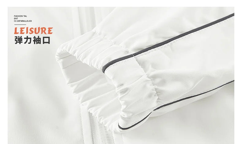 Men's Sportswear Fashion Spring Autumn Sets Training Suit 2 Pieces Set Jacket+Sweatpants Mens Casual Tracksuit