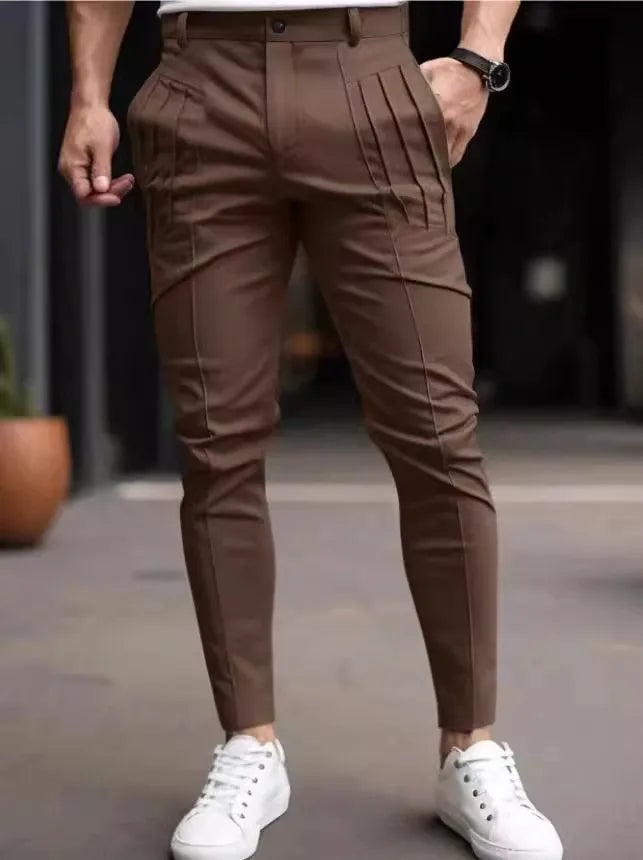 Mens Pleated Designer Pantalon Jogging Hommes Streetwear Clothing 2025 Vintage Skinny Casual Pants Trousers for Men Sweatpants