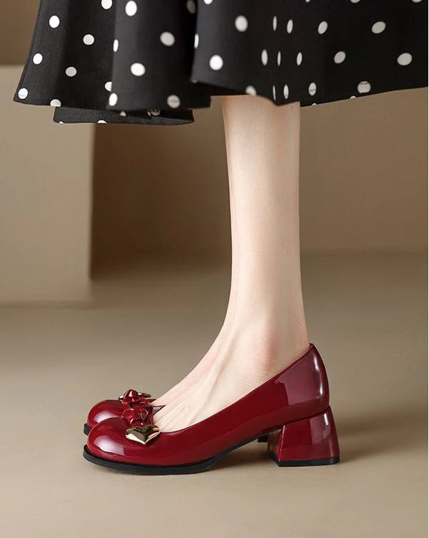 Shoes for Woman 2025 Women's Summer Footwear Round Toe Cute with Medium Heels Loafers Kawaii Trend on Sale Lastest Beau Today