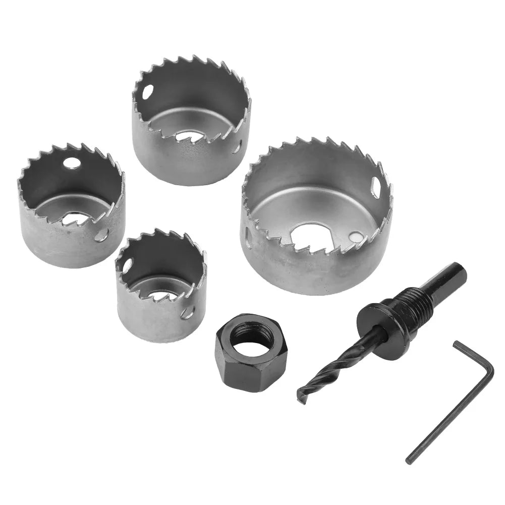 Hole Saw Drill Bit 1 set 32/38/44/54mm High Carbon Steel Hole Saw Drill Bit Cutter Tool for Woodworking Woodworking Hole saw