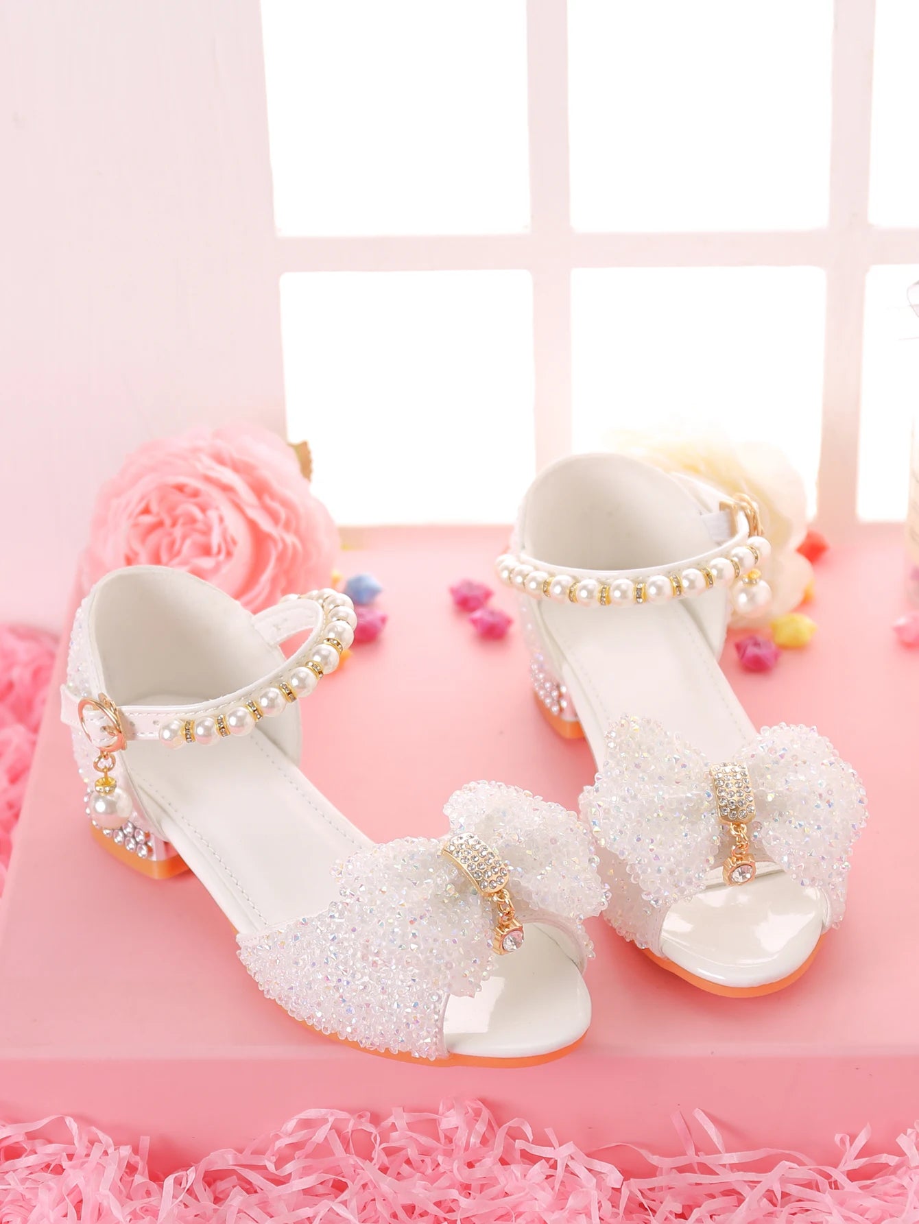 Girls' Dress Sandals For Formal Occasions, Children High Heels For /Models Performance And Fashion Show