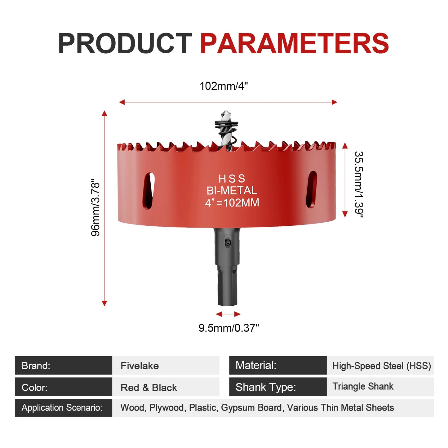 1pcs M42 20mm-200mm Adjustable Hole Saw Drill Bit for Metal, Wood, Gypsum Board - Durable Cutting Tool for Various DIY Projects