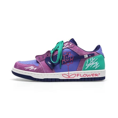Women Shoes Men Fashion Hip-hop Punk Graffiti Skateboard Shoes Breathable Sneakers Couples Students Outdoor Sports Casual Shoes