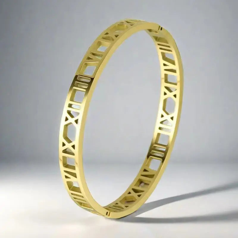 Silver Color Bangles Bracelet for Women Girls Titanium Steel 18K Gold Plated Waterproof Jewelry Luxury Sparkling Zircon Bangles