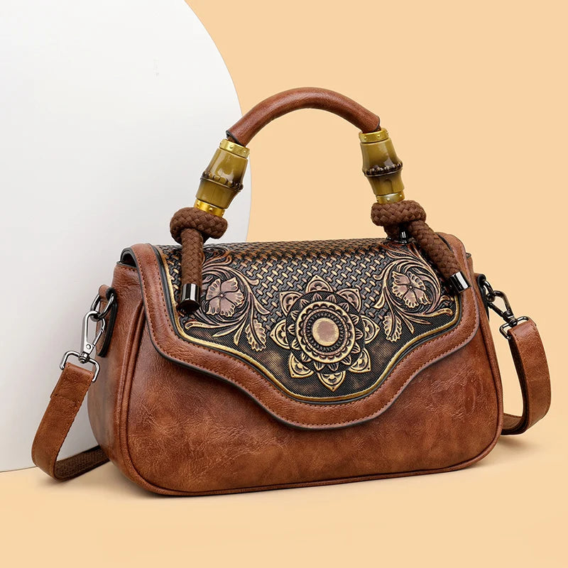Retro Shoulder Bag Women Handbag High-quality 3D Printed Diagonal Crossbody Classic Office Not Too Big or Too Small Bag Luxury