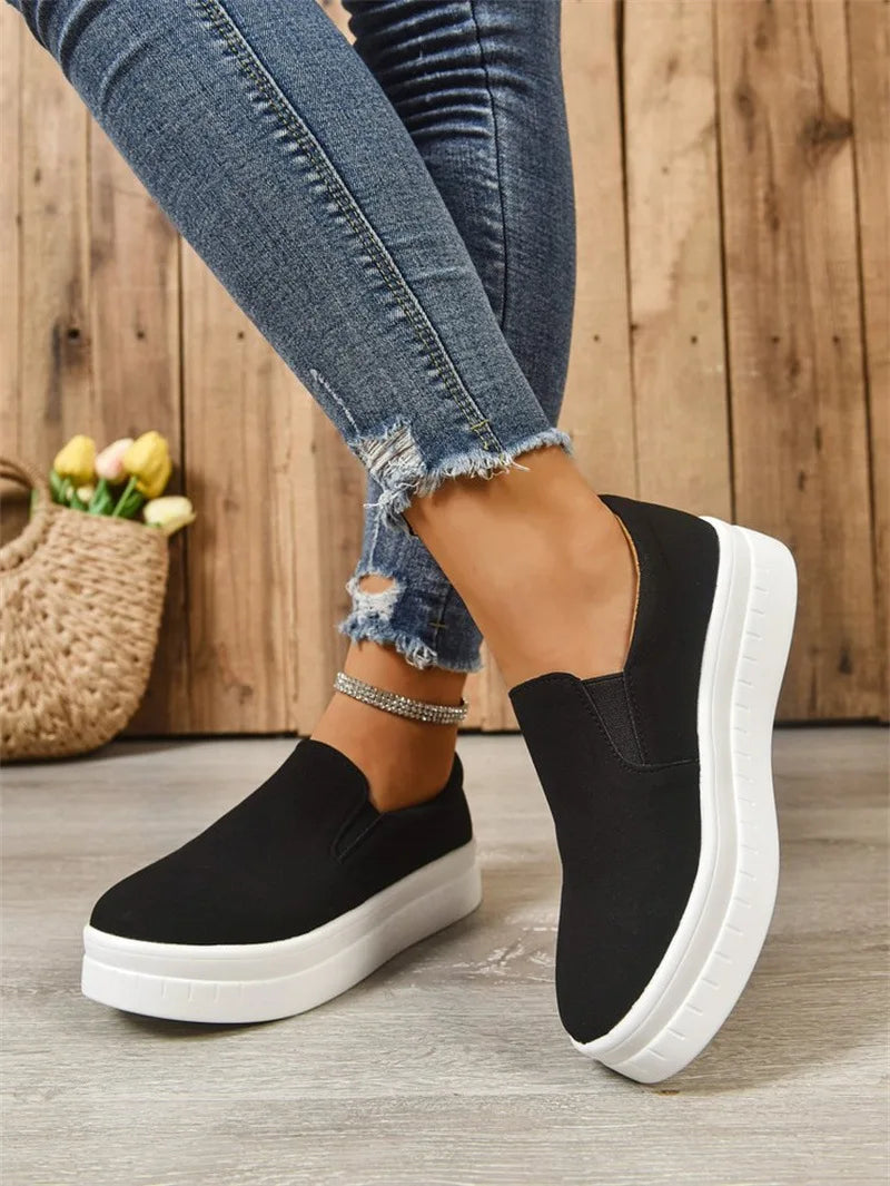 Shoes for Women Spring Leisure Sneakers New Womens Lazy Footwear Lightweight Thick Sole Platform Women Shoes Size 36-43