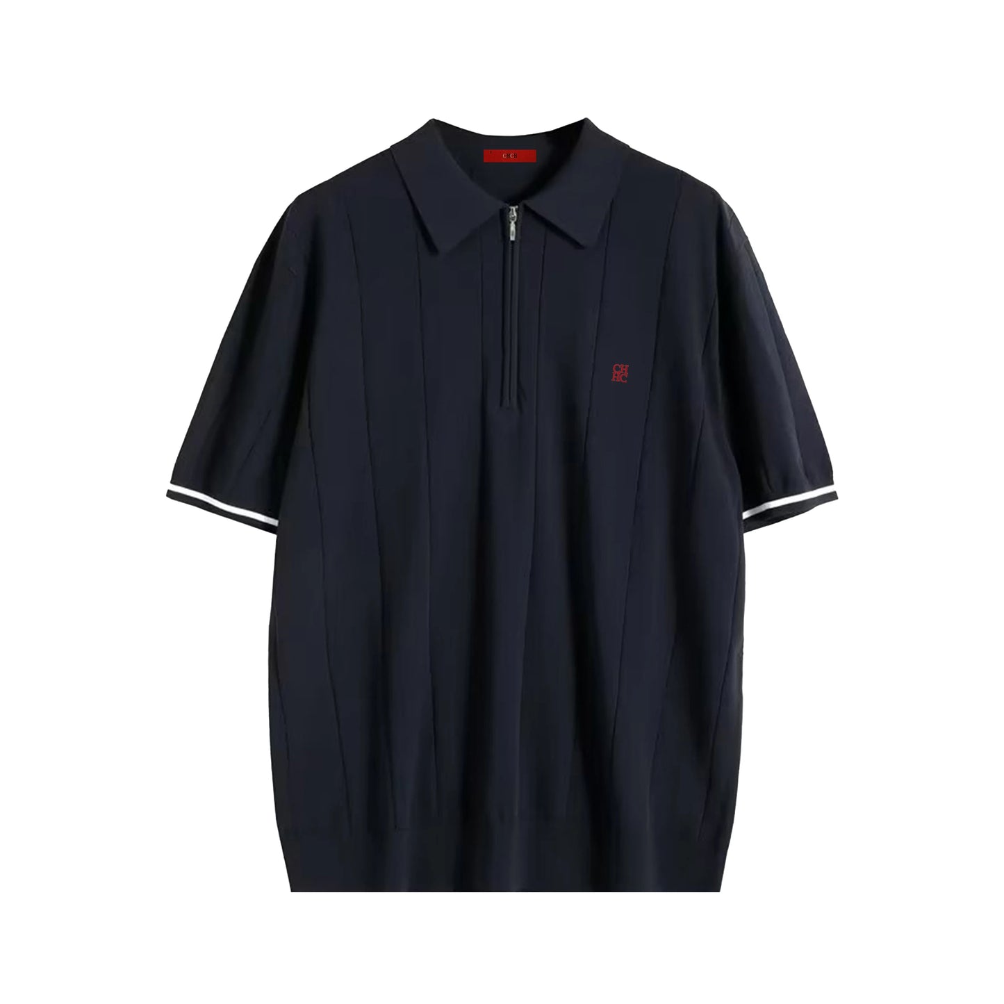 Men's T Shirt Short Sleved Polo Shirt Zipper Collar Embroidery Design Fashion Casual Men Polo Shirts Daily Tops Men T Shirt