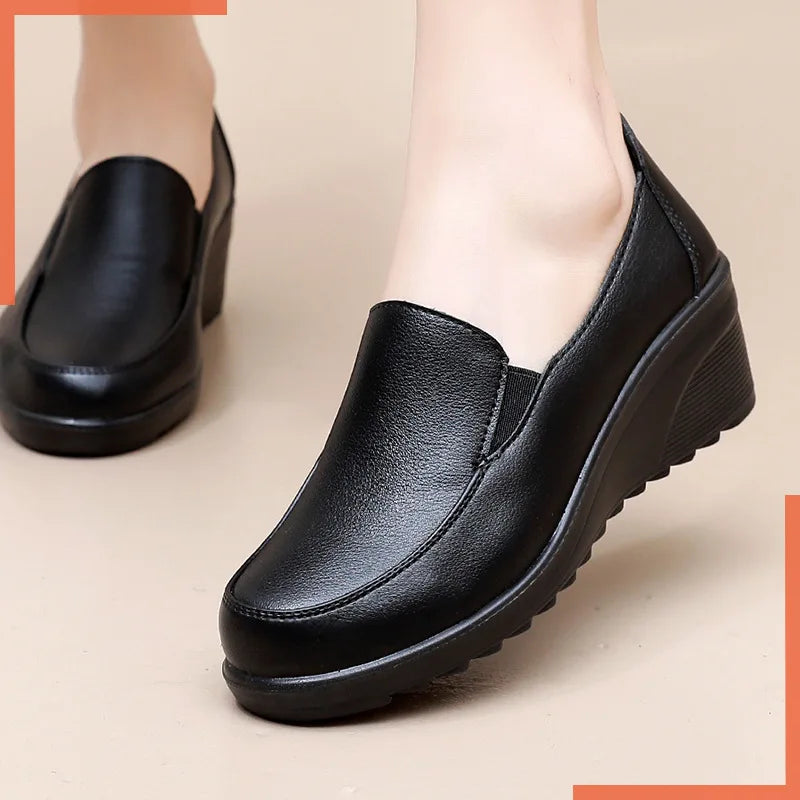 2025 Spring Autumn Women's Flats Shoes Flower Women Round Toe Office Shoe Comfortable Women Shoes Casual Thick Sole Shoes
